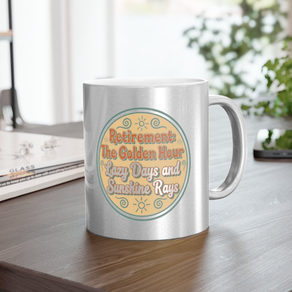 Retirement The Golden Hour Lazy Days and Sunshine Rays | Perfect Retirement Gift - Retiree Gifts Retirement Party