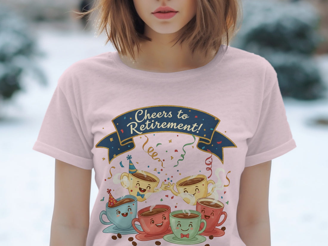 Cheers to Retirement Graphic T-shirt for Special Occasions