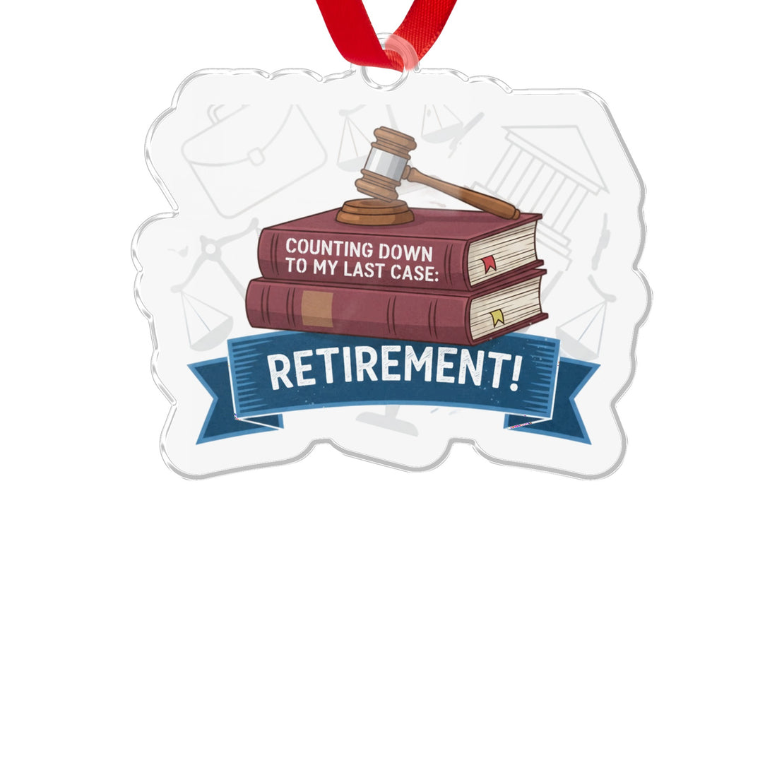 Counting Down to My Last Case Retirement | Celebration Custom Cur Ornaments - Retiree Gifts Retirement Party
