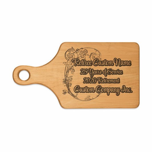 Personalized 25 Years Retirement Custom Cutting Board