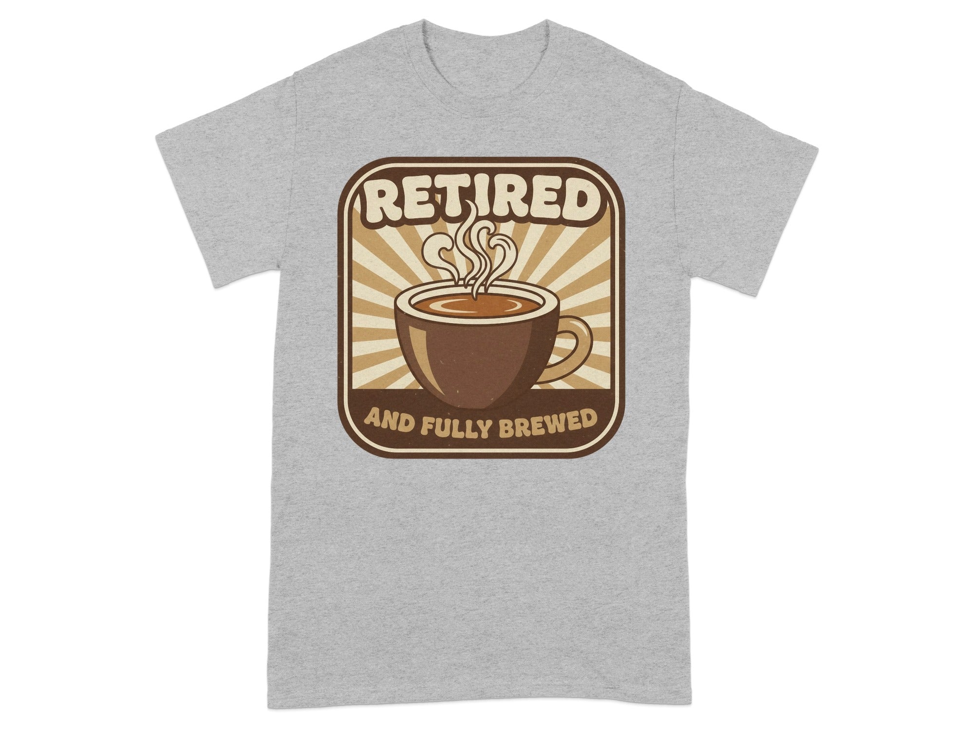 Retired And Fully Brewed Coffee Mug Graphic T-shirt