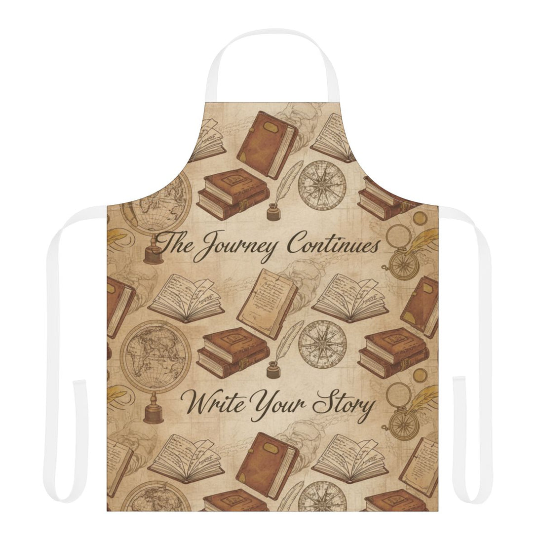Vintage Literary Design Apron Write Your Story Cooking