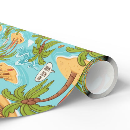 Tropical Island Adventure Theme Wrapping Paper product