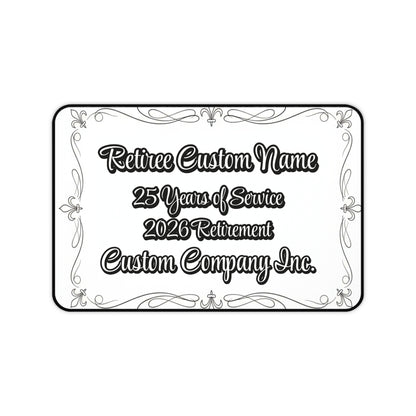 Personalized Retirement Plaque for Retirees Custom Name