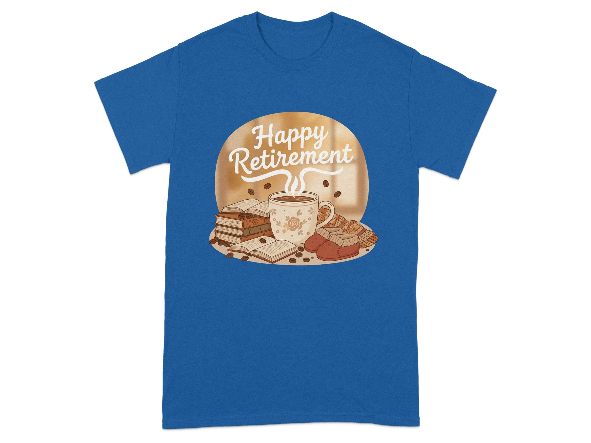 Happy Retirement Graphic Blue T-shirt product