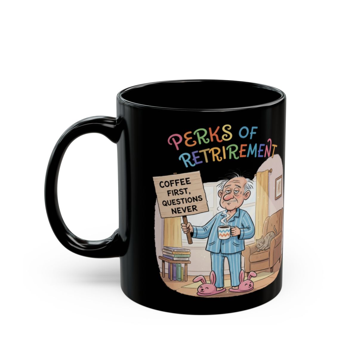 Perks of Retirement Coffee Mug for Fun Morning Routine