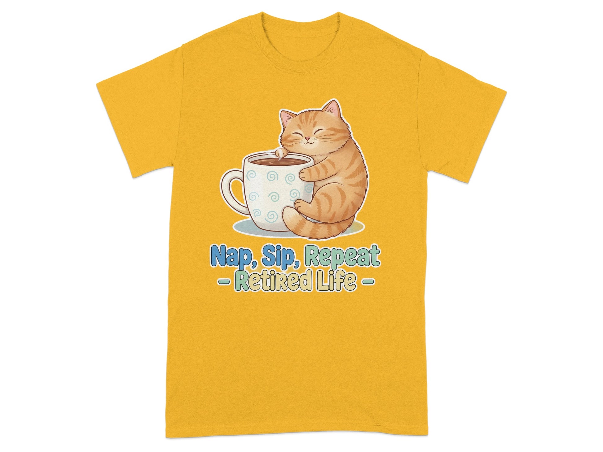 Nap Sip Repeat Retired Life Graphic T-Shirt