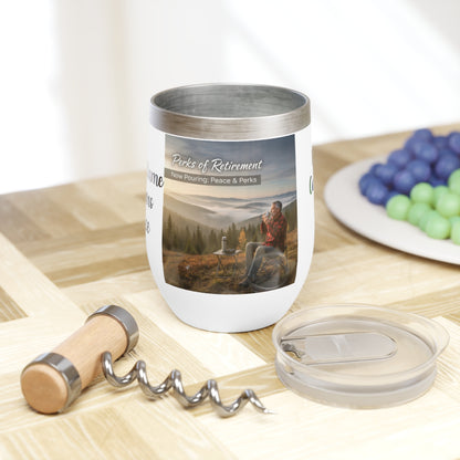 Perks of Retirement Insulated Wine Tumbler