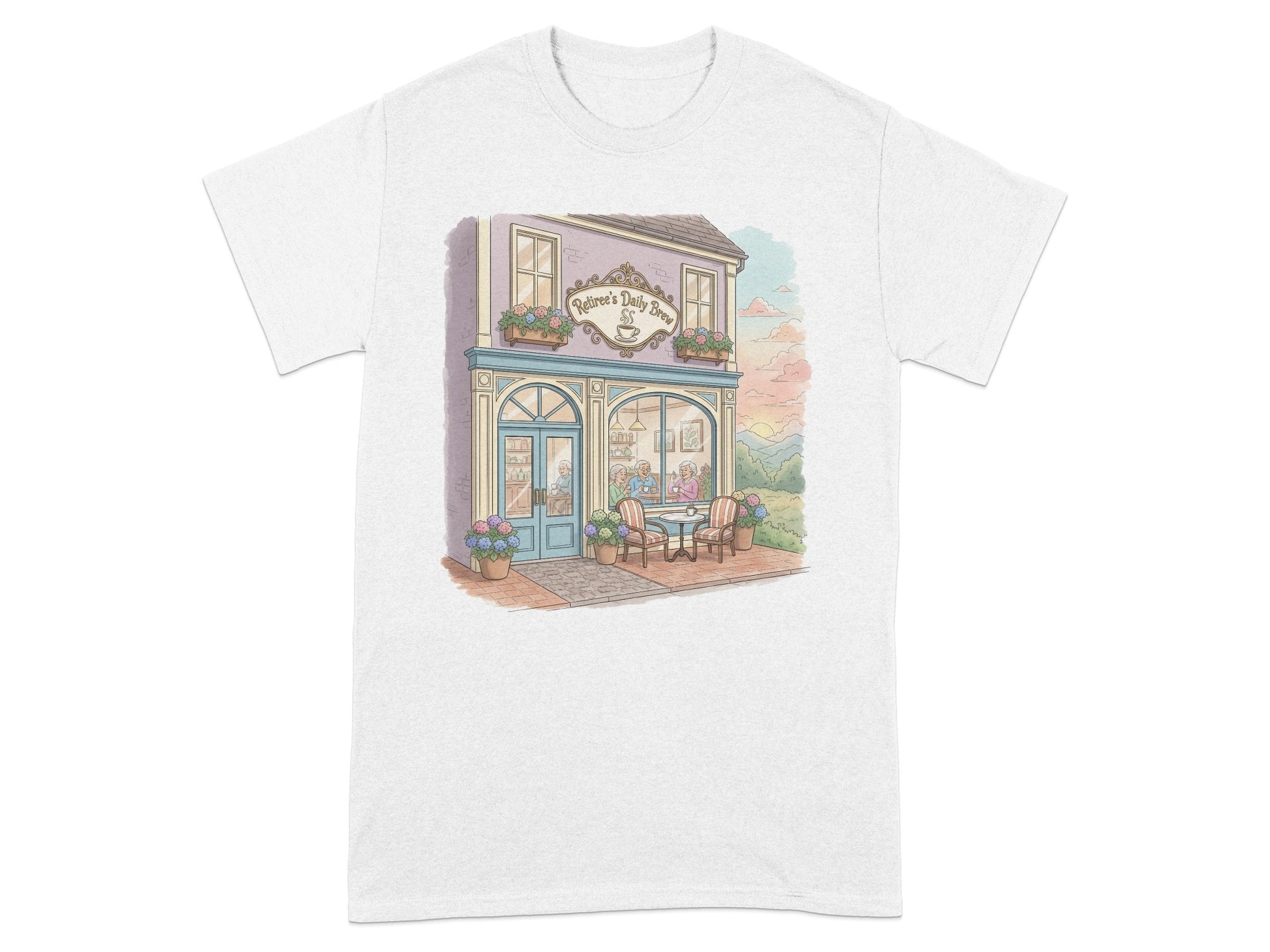 Sweet Bakery Scene Graphic T-Shirt