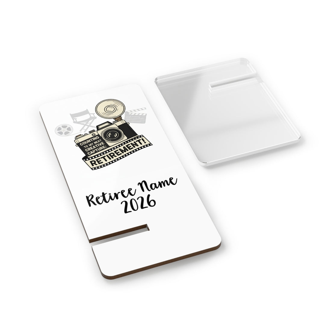 Counting to my next creative capture Retirement | | Retirement Personalized Phone Stand or Phone Charger - Retiree Gifts Retirement Party