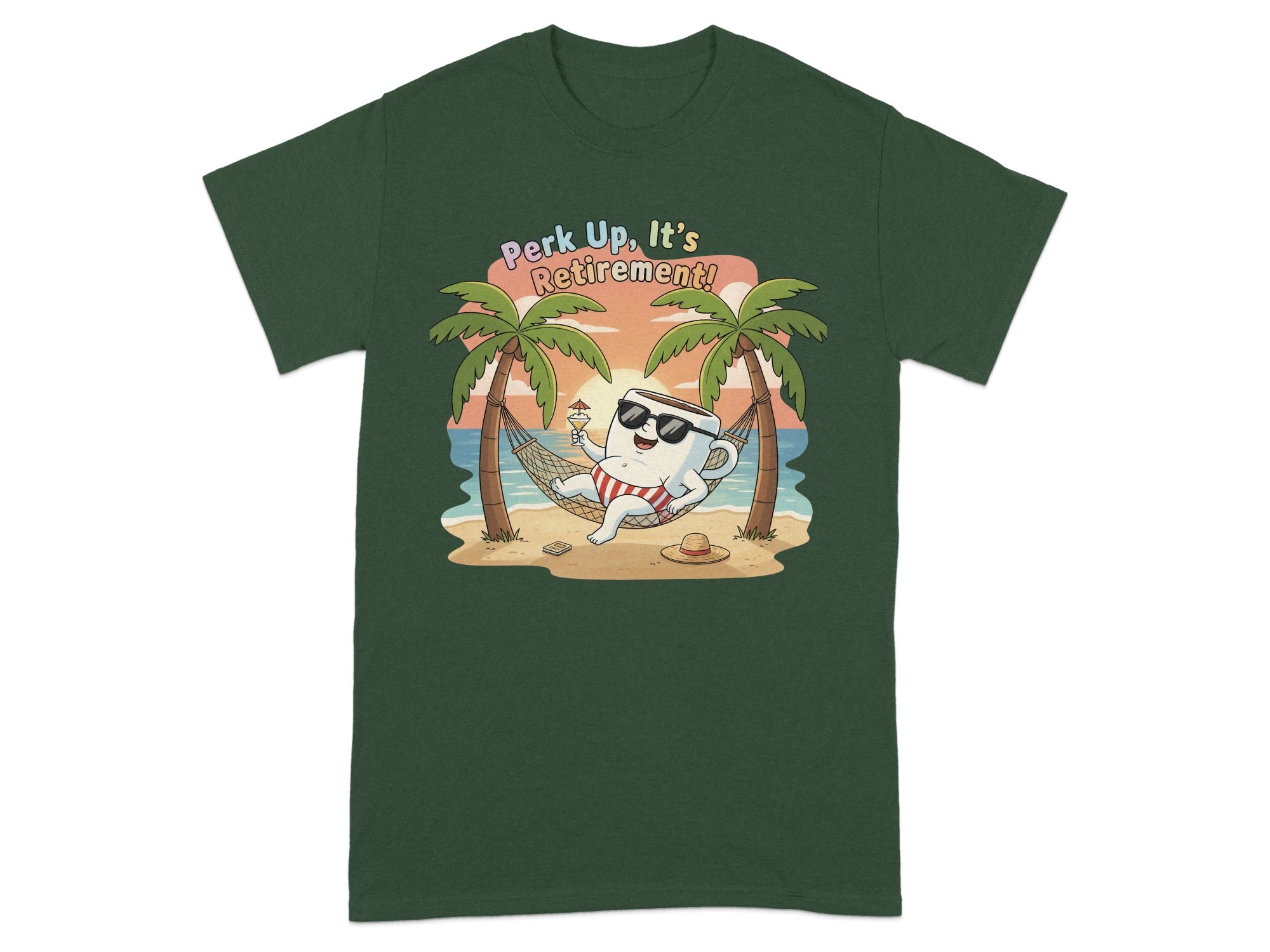 Perk Up It's Retirement with Fun Graphic Shirt