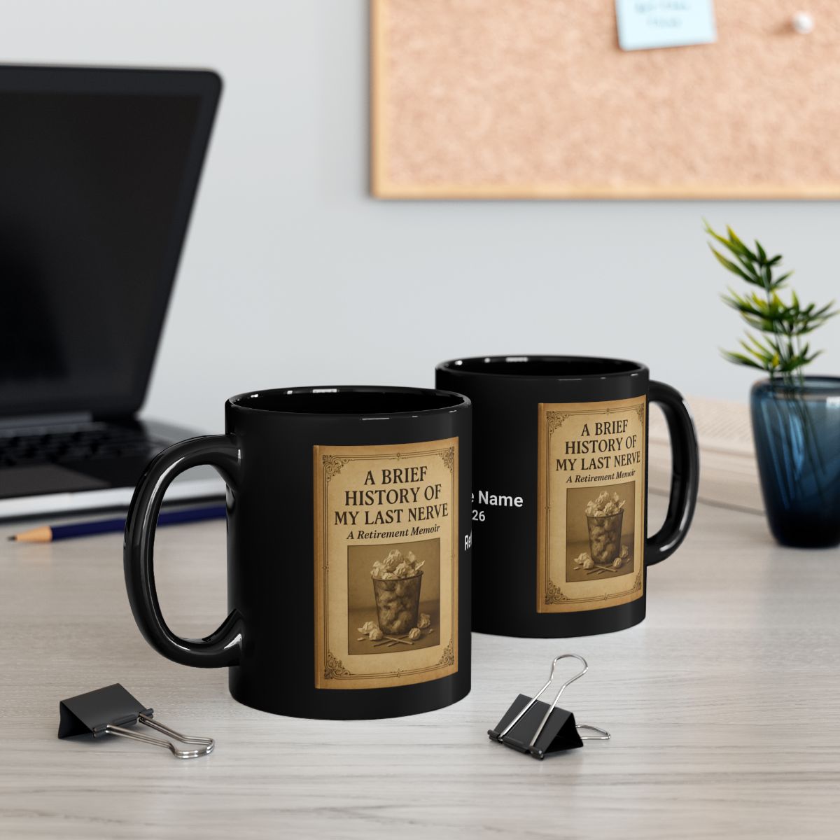 A Brief History of My Last Nerve Retirement Mug