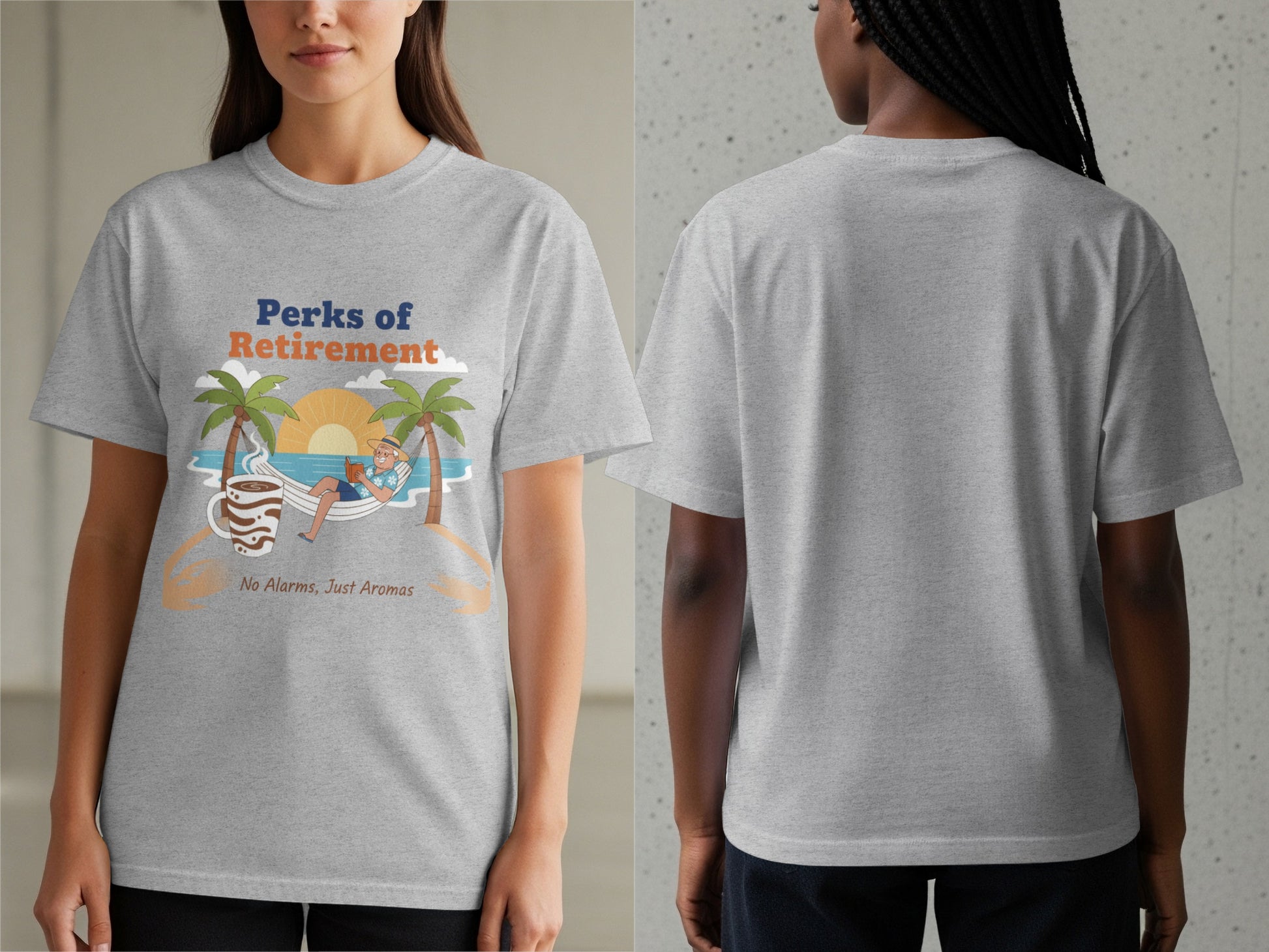 Perks of Retirement No Alarms Just An Ocean T-Shirt