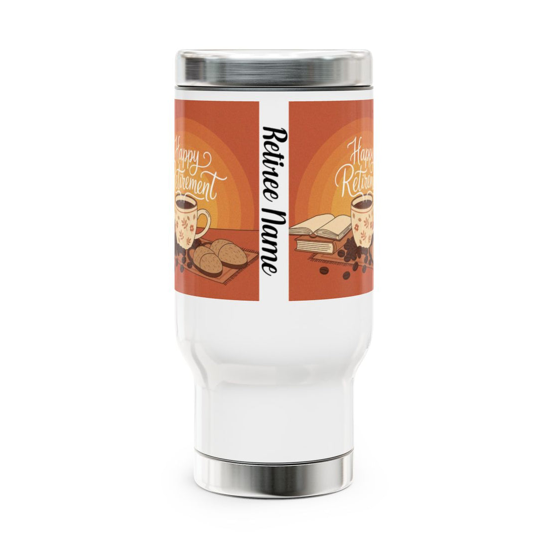 Happy Retirement Customizable Travel Mug
