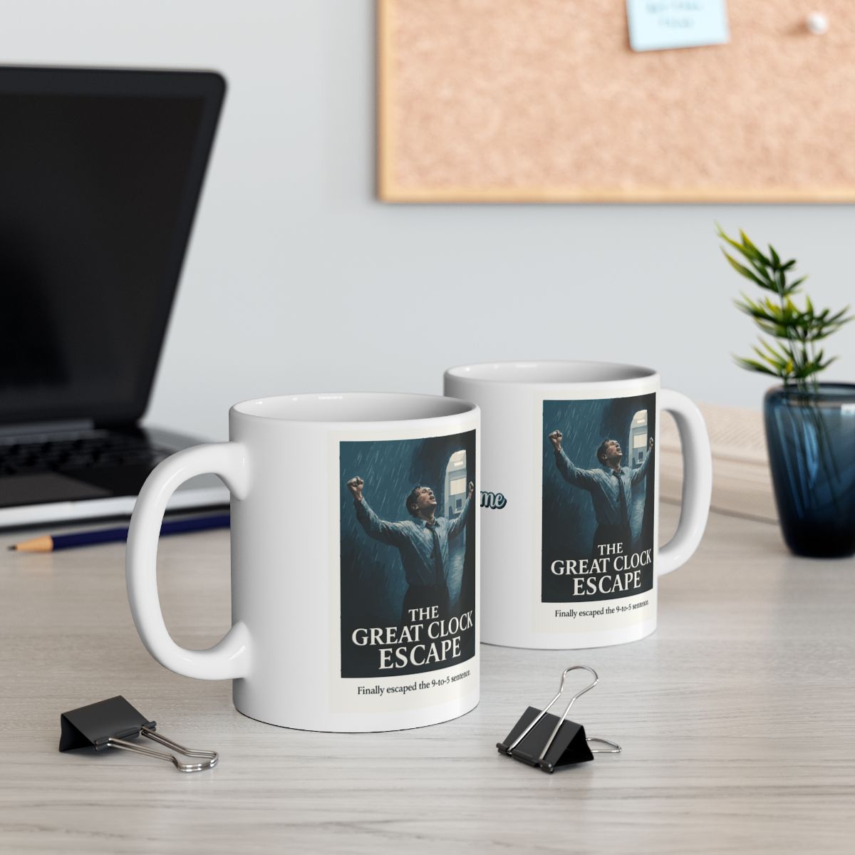 The Great Clock Escape Finally Escaped the 9 to 5 Sentence | For the Newly Retired | Celebrate Freedom Personalized Microwavable Ceramic Mugs 11oz 15oz 20o - Retiree Gifts Retirement Party