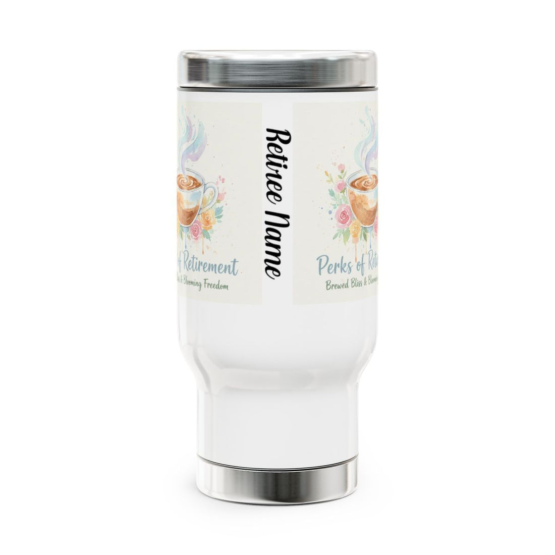 Retired Name Perks of Retirement Travel Tumbler
