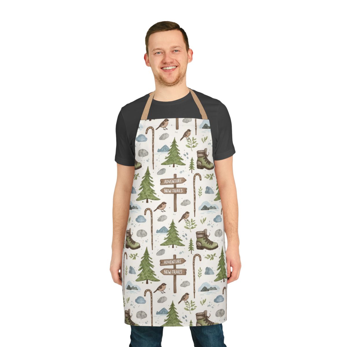 Adventure Awaits Nature Trails Pattern Apron