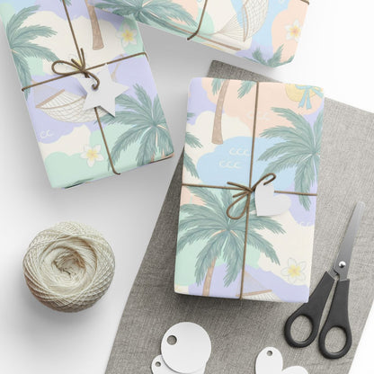 Tropical Themed Gift Wrapping Paper for Fun Celebrations