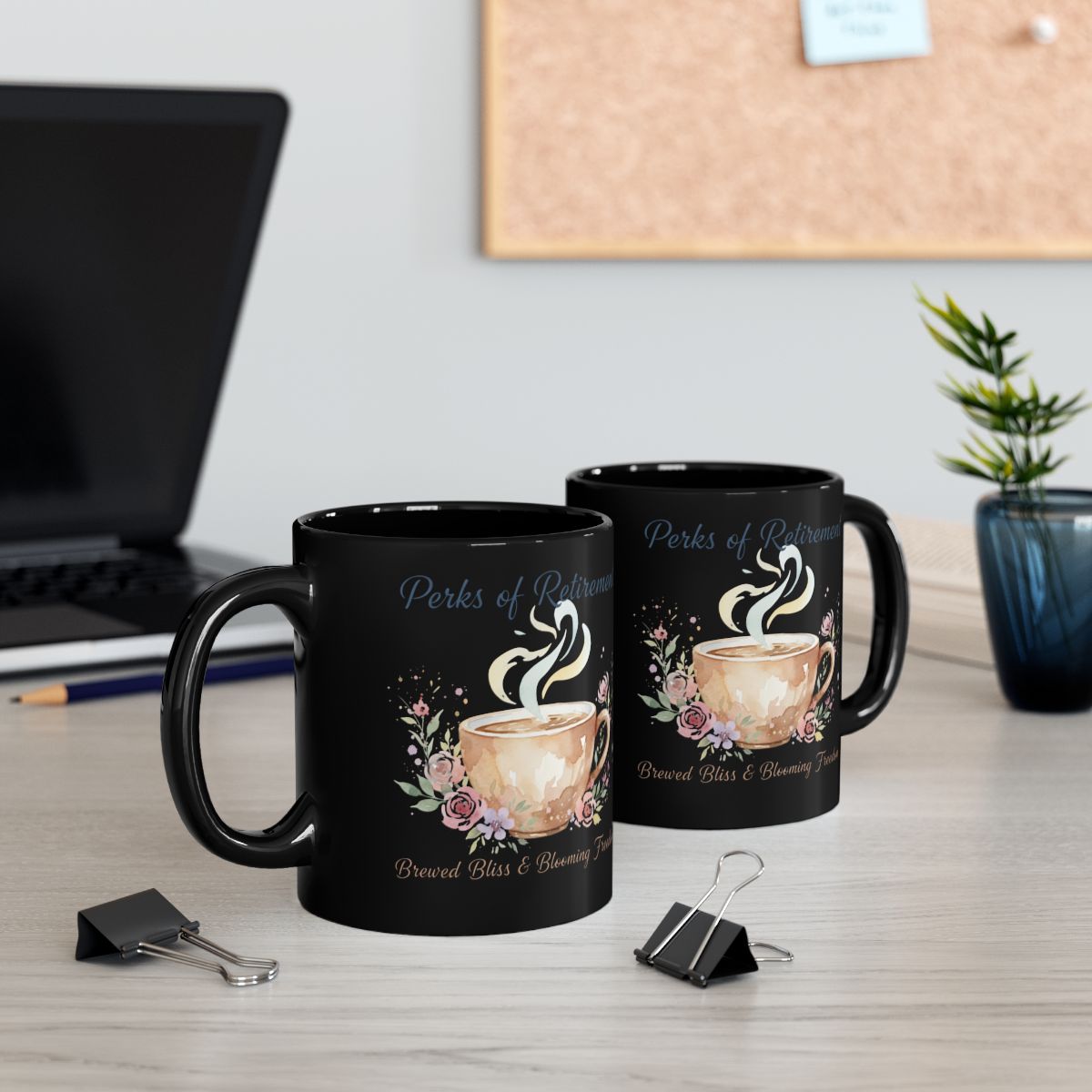 Perks of Relaxation Brewed Bliss & Blooming Tea Mug