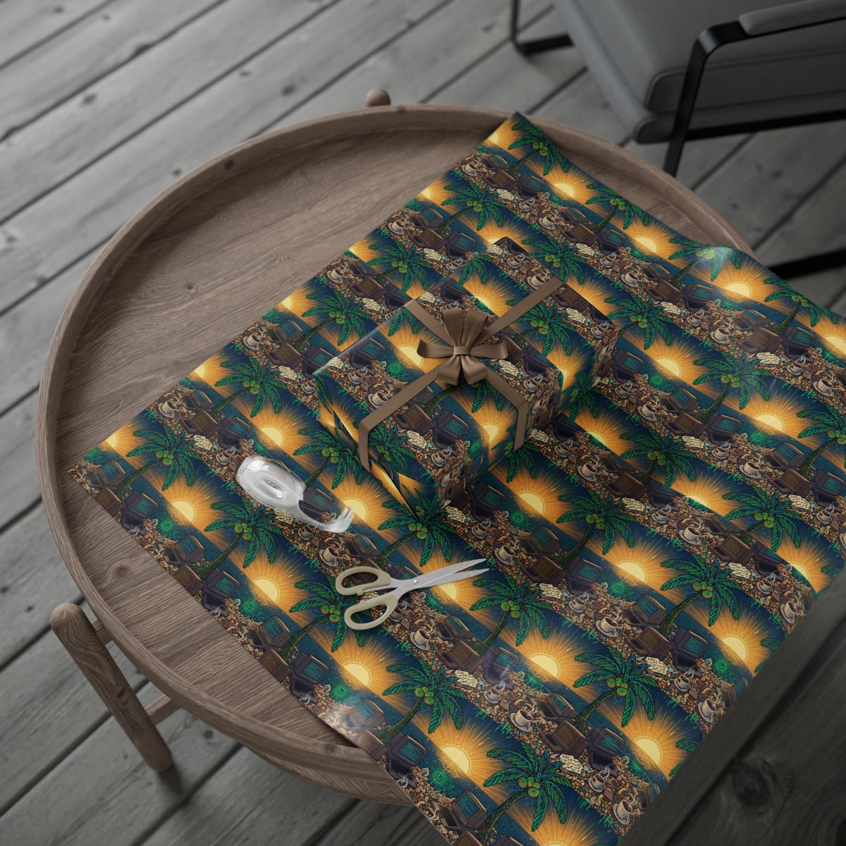 Retirement Gift – “Psychedelic Sunlit Beach De Wrapping Paper” - Retiree Gifts Retirement Party