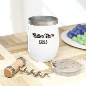 Escape from Cubicle 9 on Pension | Retirement Gift | Personalized Wine Tumbler - Retiree Gifts Retirement Party