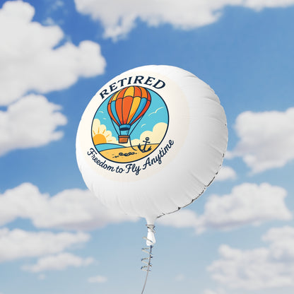 Retired Freedom to Fly Anytime | Retirement Gift  | These mylar balloons capture the essence of retirement Mylar Ballons 11in or 22in - Retiree Gifts Retirement Party