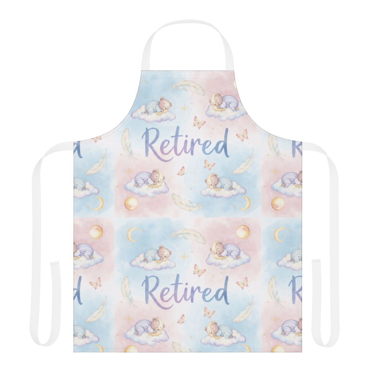 Retired Baby Cloud Butterflies Apron Gift Item