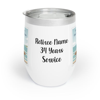 Retiree Name 34 Years Service Customized Mug