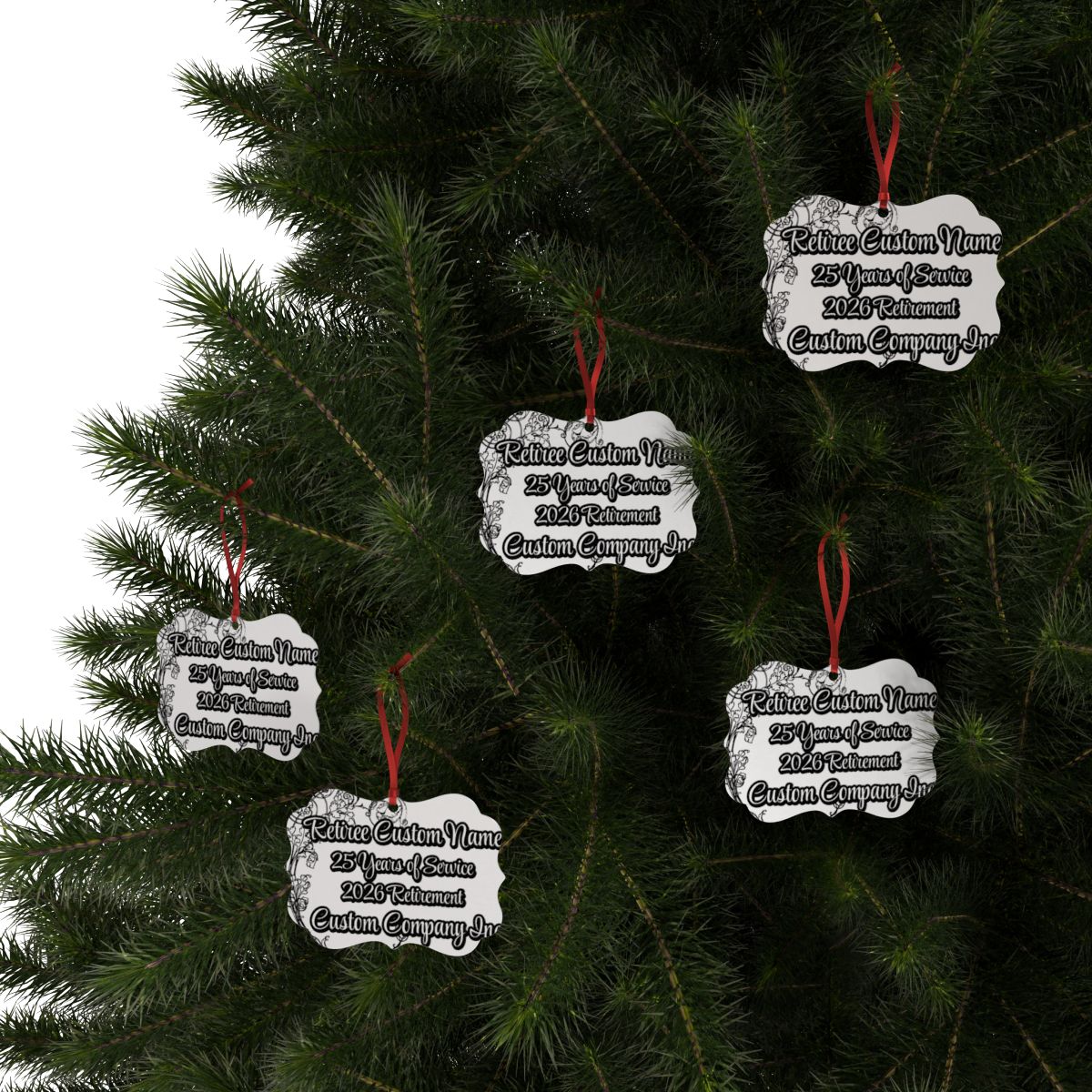Retire Custom Name 25 Year Service 2023 Ornament