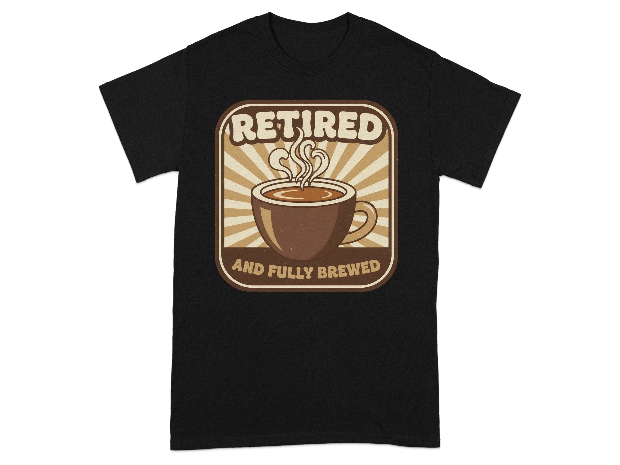 Retired and Fully Brewed Coffee T-shirt product