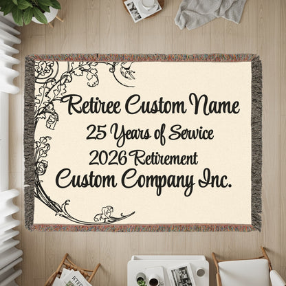 Personalized Retirement 25 Years Service Blanket product