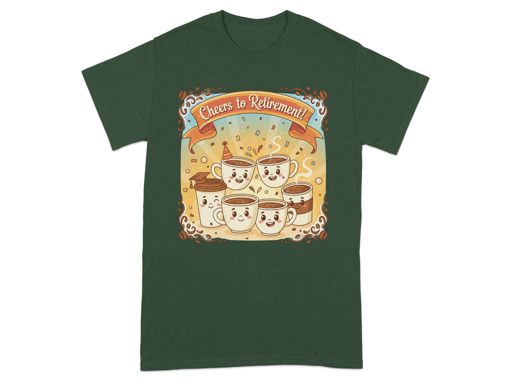 Cheers to Retirement Coffee Mug Design T-Shirt
