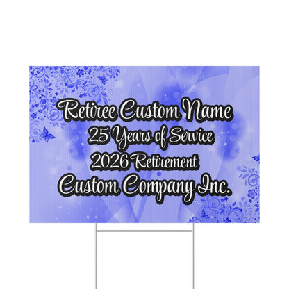 Retiree Custom Yard Sign 2026 Retirement Celebration product type