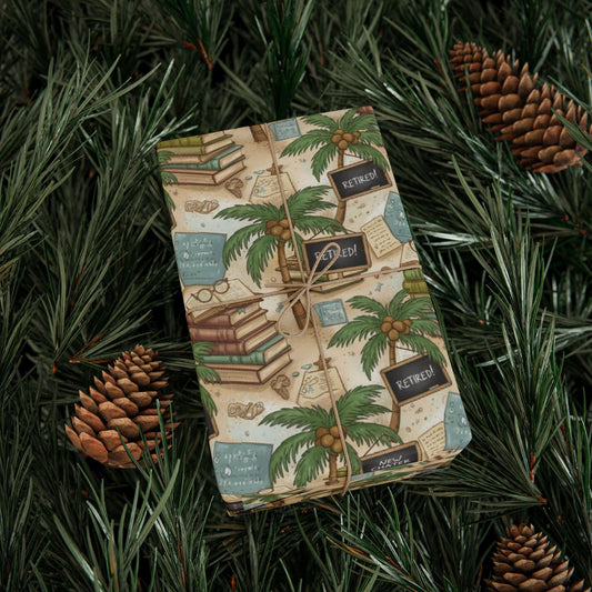 Scenic Beach Retirement Wrapping Paper product type