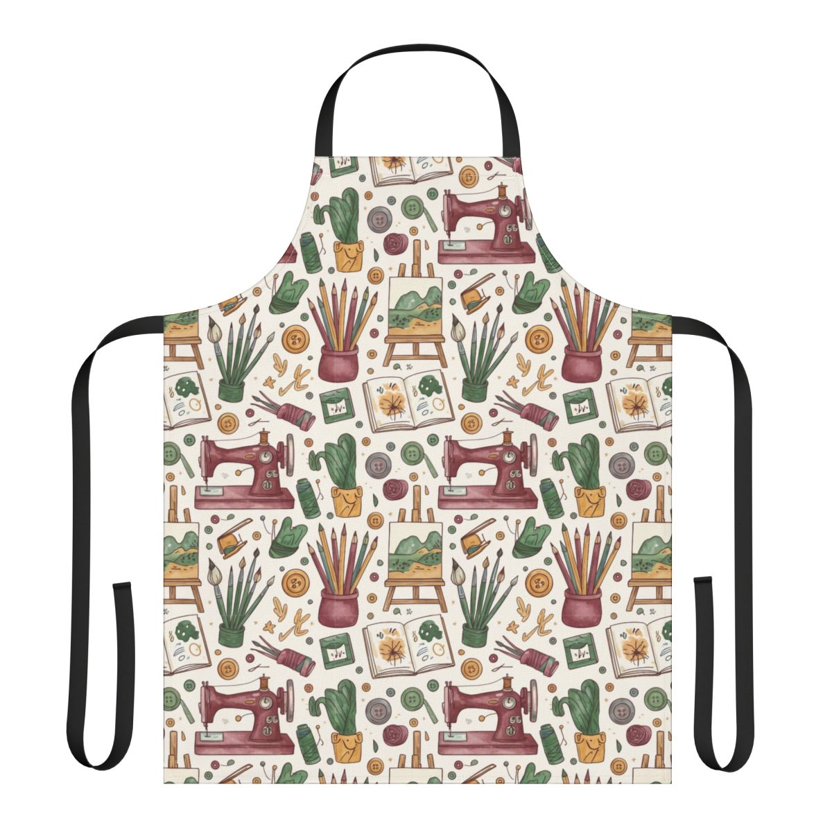 Artistic Sewing Craft Pattern Apron