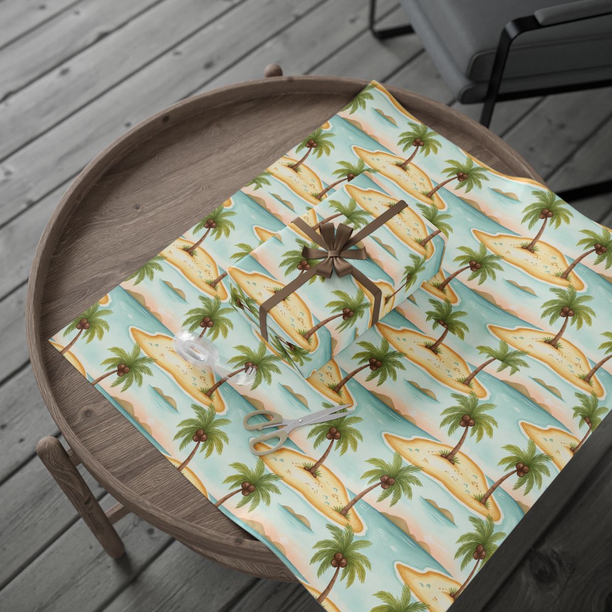 Tropical Island Theme Gift Wrapping Paper product type