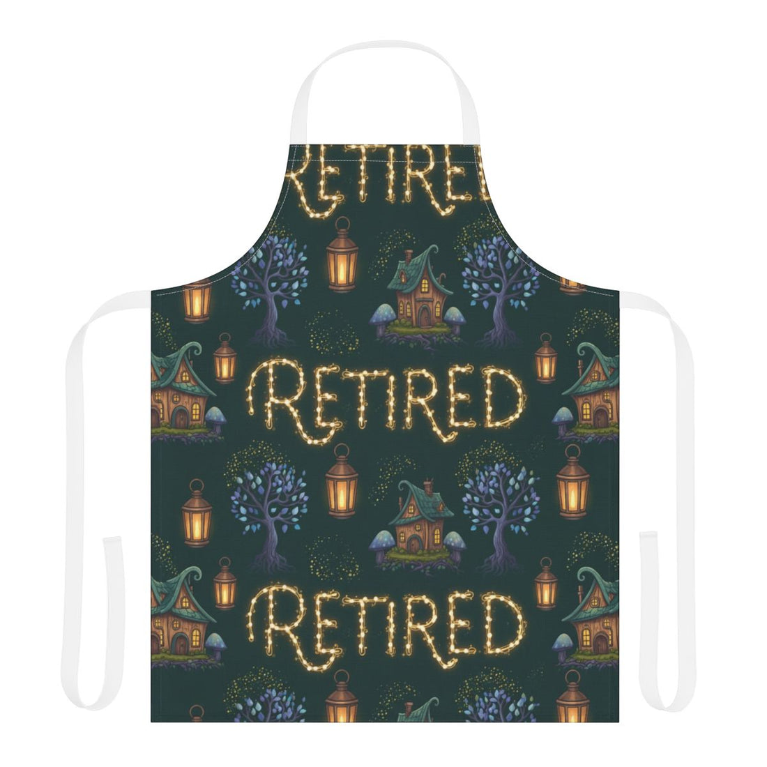 Retired Light Up Evening Scene Apron