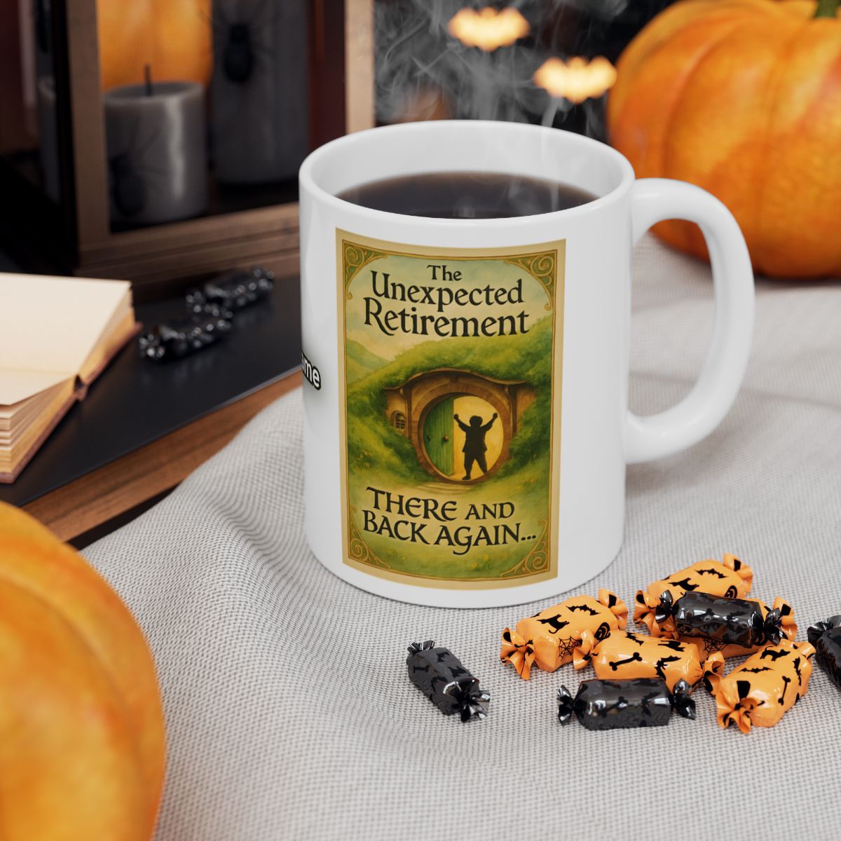 The Unexpected Retirement There and Back Again mug
