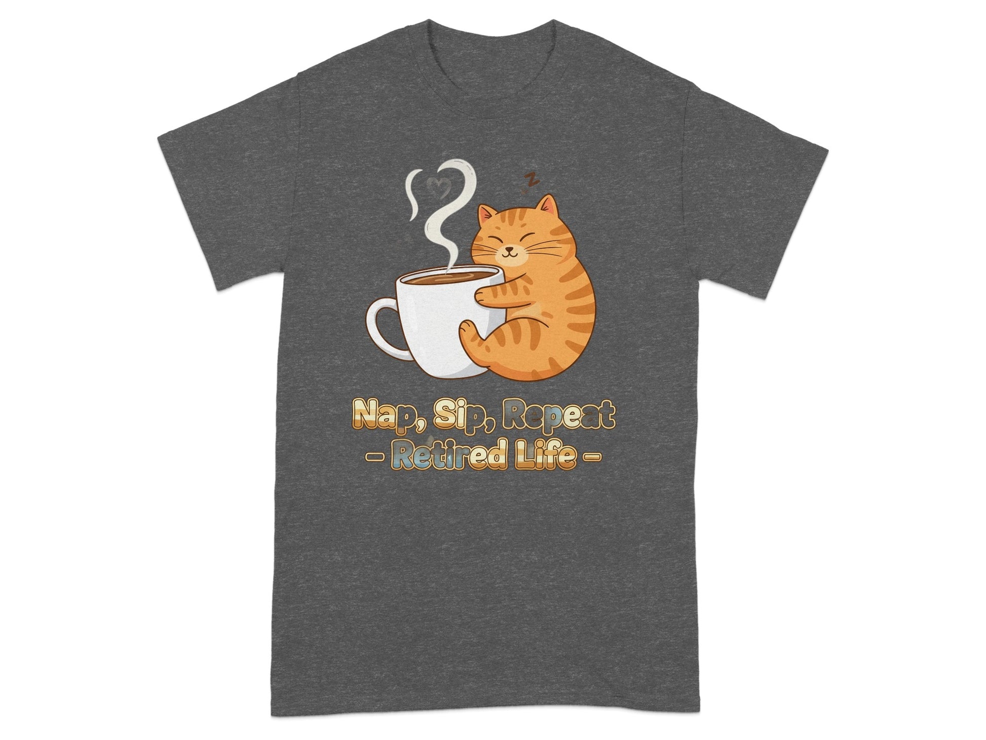 Nap Sip Repeat Retired Life Graphic T-Shirt