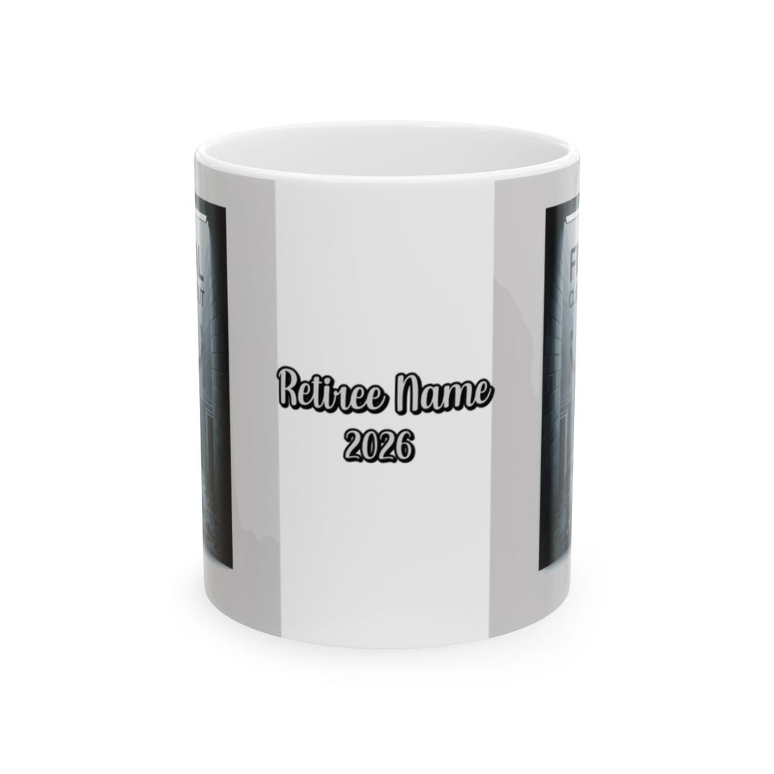 THE FINAL CLOCK-OUT | THE GREAT ESCAPE BEGINS WITH ONE RETIREMENT PARTY | Personalized Microwavable Ceramic Mugs 11oz 15oz 20oz - Retiree Gifts Retirement Party