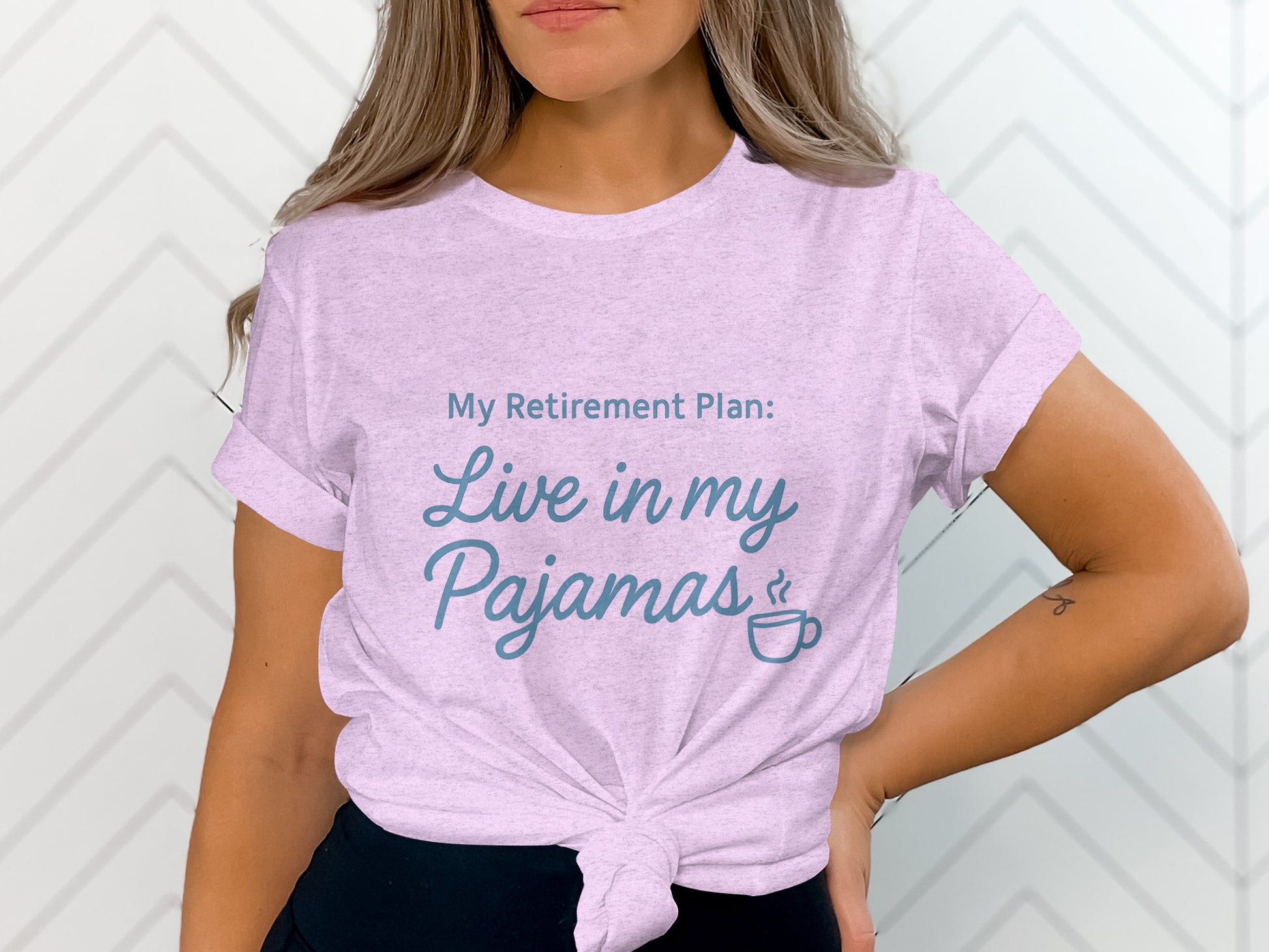 My Retirement Plan Live in my Pajamas | Retirement Fun | Soft Color Bella T-Shirts - Retiree Gifts Retirement Party