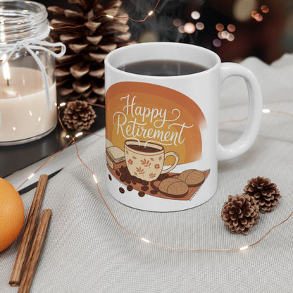 Happy Retirement Coffee Mug for Celebratory Moments