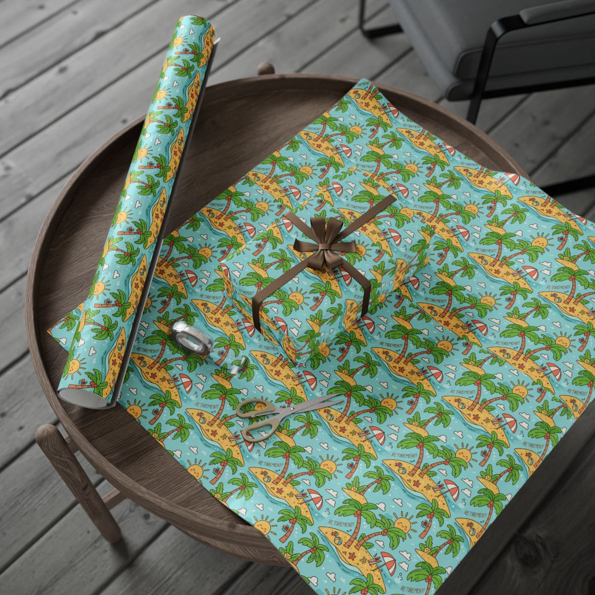 Tropical Print Roll Gift Wrapping Paper product