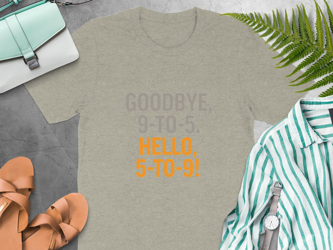 Goodbye 9-To-5 Hello 5-To-9 | Retirement Is Here | A Soft Color Bella T-Shirts - Retiree Gifts Retirement Party