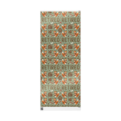 Unique Fox Retired Pattern Decorative Lifestyle Poster