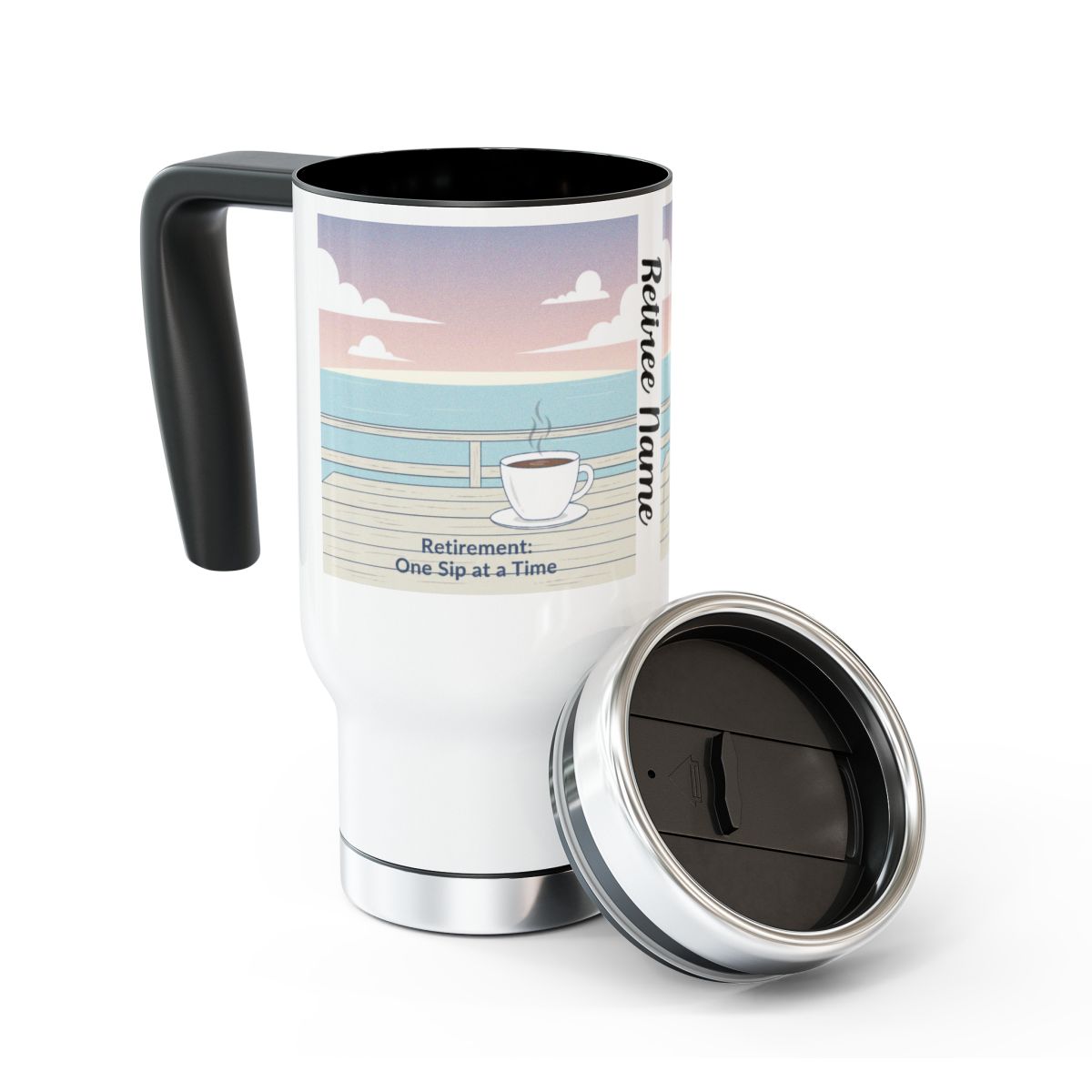 Retirement One Sip at a Time Travel Mug
