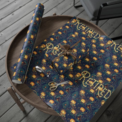'Colorful Retired Design Wrapping Paper Sheets'
