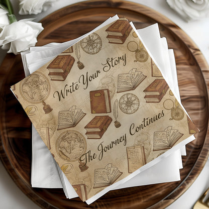Write Your Story The Journey Continues Notepaper