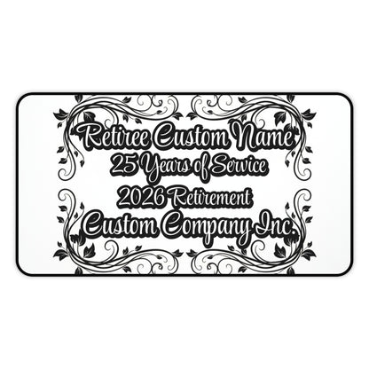Retiree Custom Name 25 Years of Service Retirement Gift