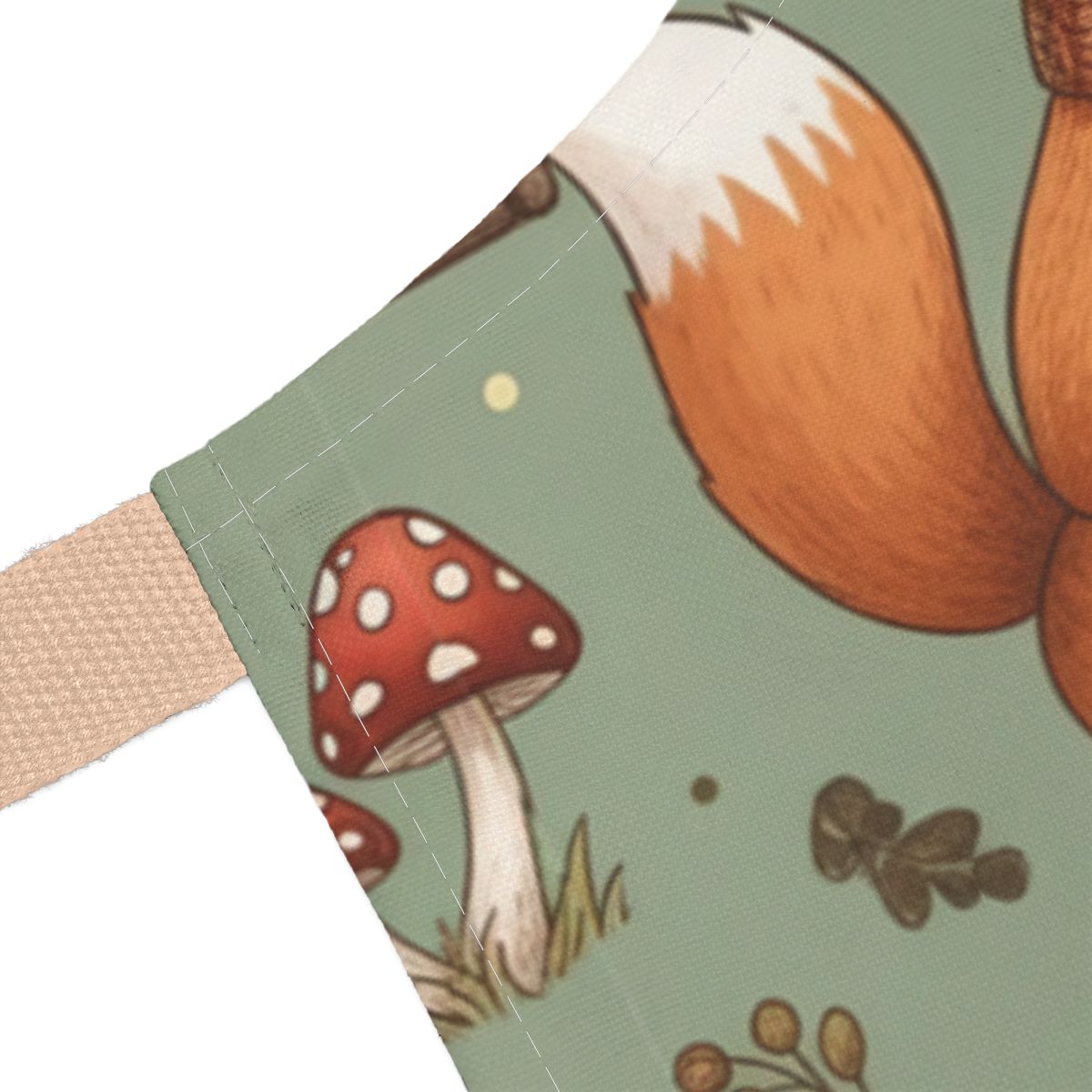 Cute Woodland Fox and Mushroom Print Decor Item
